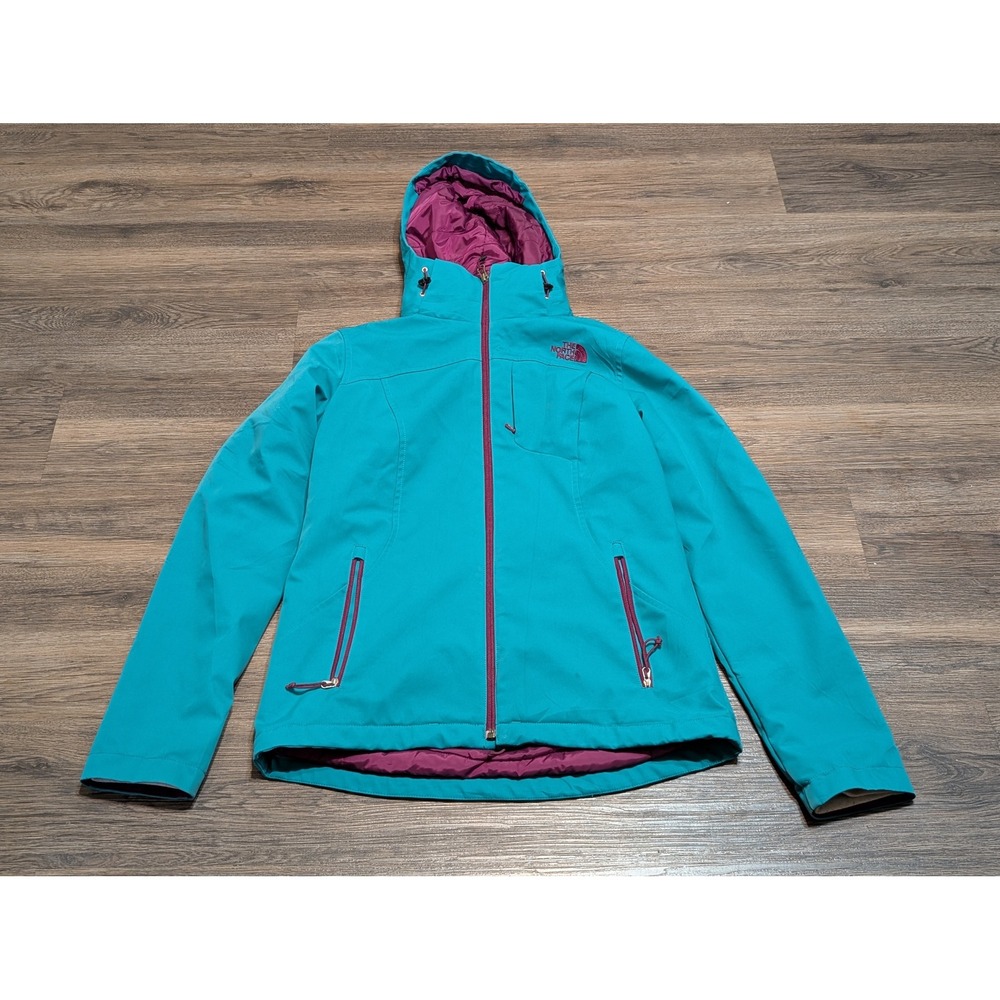 The North Face Womens Apex Elevation Primaloft Softshell Jacket Teal Blue Small